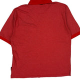 Ohio State Nike Striped Polo Shirt - Large Red Cotton Blend