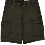 Wrangler Cargo Shorts - 29W 10L Grey Cotton