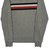 Tommy Hilfiger Striped Sweatshirt - Medium Gray Cotton