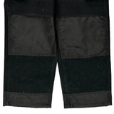 Unbranded Double Knee Cargo Trousers - 36W 30L Black Cotton