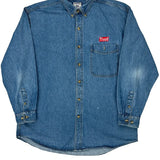 Lee Denim Shirt - Large Blue Cotton