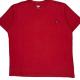 Dickies T-Shirt - 2XL Red Cotton