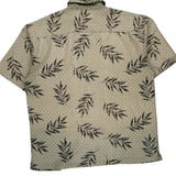 Profilio Classics Floral Hawaiian Shirt - Large Beige Polyester