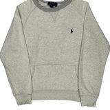 Age 10-12 Polo By Ralph Lauren Sweatshirt - Medium Grey Cotton