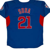 Chicago Cubs Nike Graphic Football Jersey - XL Blue Polyester
