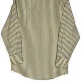Lacoste Striped Shirt - Small Gray Cotton