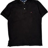 Tommy Hilfiger Slim Fit Polo Shirt - Medium Black Cotton