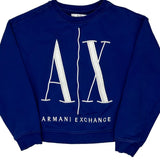 Armani Exchange Sweatshirt - XS Blue Cotton