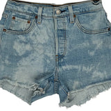 Levis Denim Shorts - 26W UK 6 Light Wash Denim