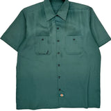 Dickies Short Sleeve Shirt - Medium Green Polyester
