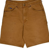 Big Smith Carpenter Shorts - 34W 10L Brown Cotton