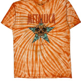 Metallica Band T-Shirt - Medium Orange Cotton