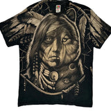 Fruit Of The Loom Graphic T-Shirt - Large Black Cotton