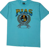 Screen Stars College T-Shirt - Large Blue Cotton Blend