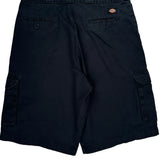 Dickies Cargo Shorts - 34W 11L Black Cotton