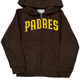 Age 5-6 Padres Mlb Hoodie - Medium Brown Cotton