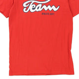 Age 11-12 Champion Spellout T-Shirt - Large Red Cotton