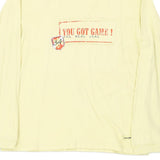 Age 11-12 Champion Sweatshirt - Large Yellow Cotton Blend