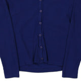 Age 11-12 Teddy Cardigan - Medium Navy Cotton Blend