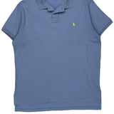 Polo By Ralph Lauren Polo Shirt - Large Blue Cotton