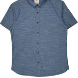 Levis Short Sleeve Shirt - XL Blue Cotton