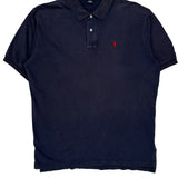 Polo By Ralph Lauren Polo Shirt - Large Navy Cotton