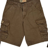 Lee Cargo Shorts - 32W 11L Brown Cotton
