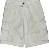 Levis Cargo Shorts - 34W 11L White Cotton