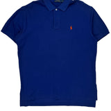 Polo By Ralph Lauren Polo Shirt - Large Blue Cotton