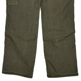 Carhartt Slim Fit Carpenter Trousers - 32W UK 12 Green Cotton Blend