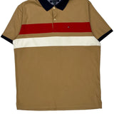 Tommy Hilfiger Slim Fit Polo Shirt - XL Beige Cotton
