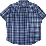 Ralph Lauren Checked Short Sleeve Shirt - XL Blue Cotton