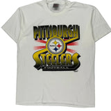 Pittsburgh Steelers Oneita Graphic T-Shirt - XL White Cotton Blend