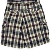 Unbranded Checked Cargo Shorts - 34W 11L Multicoloured Cotton