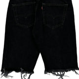 501 Levis Denim Shorts - 31W 10L Black Cotton