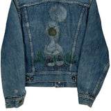 Made In USA Lee Graphic Denim Jacket - Medium Blue Denim