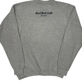 New York Hard Rock Cafe Graphic Sweatshirt - Large Gray Cotton