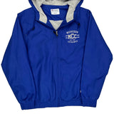Muskegon Jayhawks Champion Windbreaker - Medium Blue Polyester