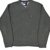 Tommy Hilfiger Jumper - XL Grey Cotton