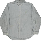 Ralph Lauren Striped Shirt - 2XL Blue Cotton