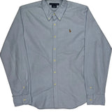 Ralph Lauren Slim Fit Shirt - Medium Blue Cotton
