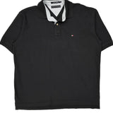 Tommy Hilfiger Polo Shirt - XL Black Cotton
