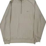 Nike Golf 1/4 Zip - XL Beige Cotton