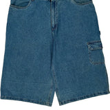 Chams Carpenter Shorts - 40W 15L Blue Cotton Blend