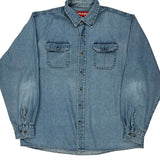 Wrangler Denim Shirt - XL Light Wash Cotton