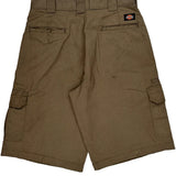 Dickies Cargo Shorts - 32W 11L Brown Cotton Blend