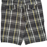 Levis Checked Shorts - 38W 10L White Cotton