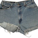 Levis Denim Shorts - 28W UK 8 Light Wash Cotton