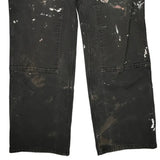 Carhartt Double Knee Carpenter Trousers - 35W 32L Black Cotton