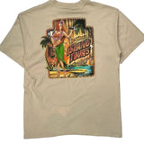 Disney Graphic T-Shirt - Large Beige Cotton
